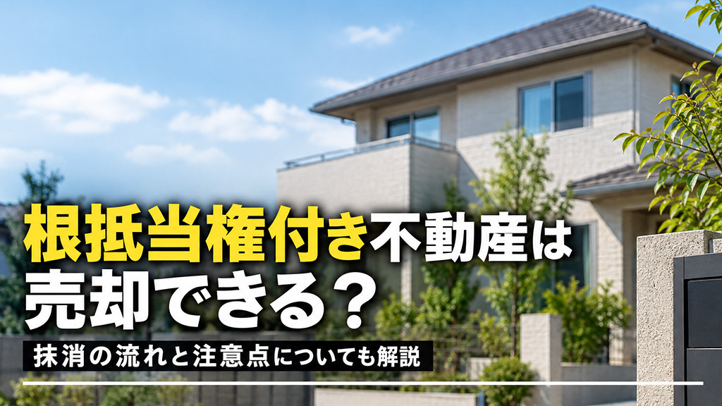 根抵当権付き不動産は売却できる?抹消の流れと注意点についても解説