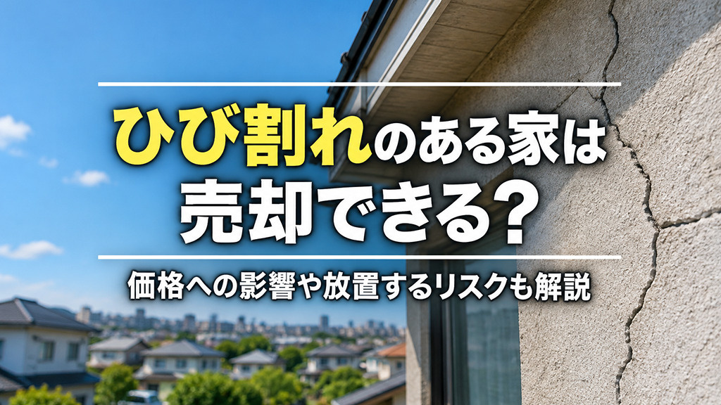 ひび割れのある家は売却できる?価格への影響や放置するリスクも解説