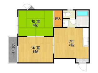 売布ガ丘ビューハイツの間取り