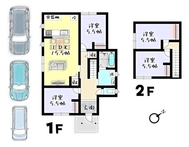 【間取り】の画像