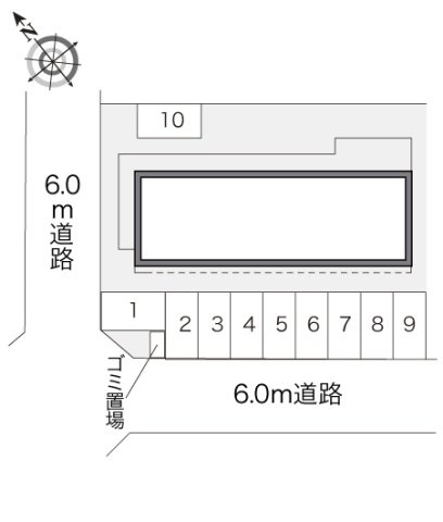 レオパレスＫＡＫＵＲＩＮの駐車場
