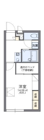 レオパレスクレド六甲の間取り