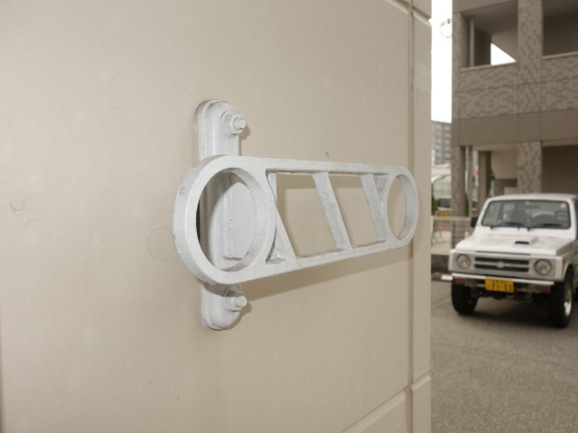 明石市大久保町西脇のアパートのバルコニー