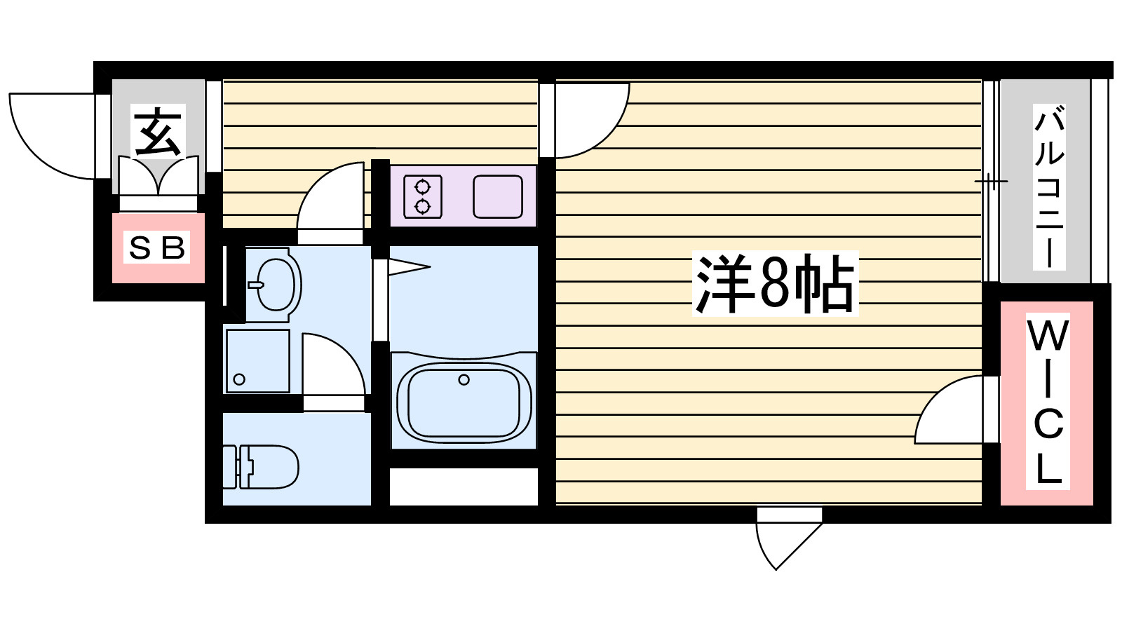 レオネクストカーサの間取り