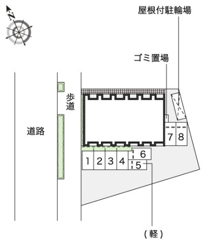 レオネクストレジデンスさくらの駐車場