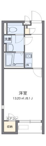 三木市志染町中自由が丘２丁目のアパートの間取り|代表的な間取のため実際の間取とは異なる場合があります