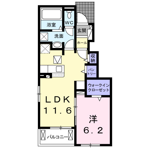 ゼクシー桜ヶ丘B棟の間取り