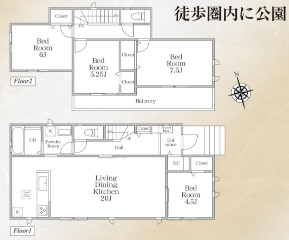 横浜市栄区本郷台４丁目 新築戸建て【仲介手数料無料】カースペース2台