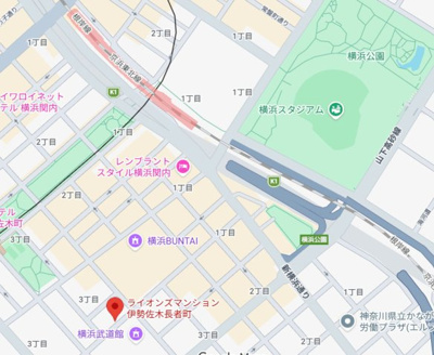 【地図】 | ライオンズマンション伊勢佐木長者町