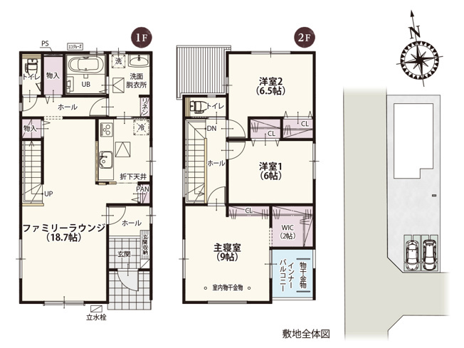 【新築住宅】熊谷市上之第8期 全8棟の間取り