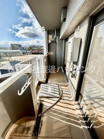 パークサイド田中2号館のバルコニー