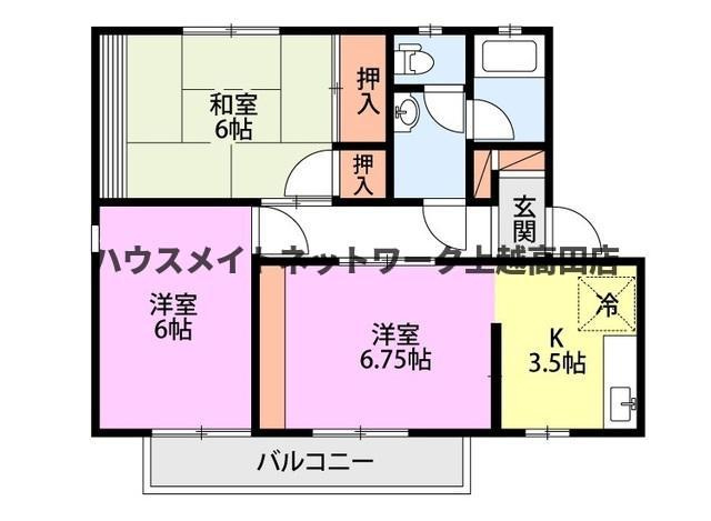 ヴィラ・アルペジオＢ棟の間取り|間取図