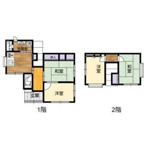 和歌山市栗栖　中古戸建の間取り