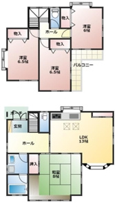 上谷新田428の間取り