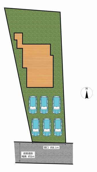 沢津町2丁目　中古住宅の区画図