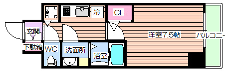 【間取り】 | プレサンス梅田東ベータ