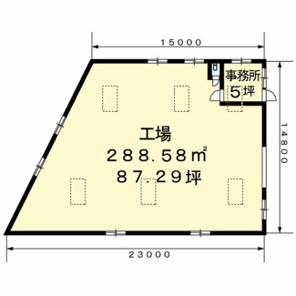 【間取り】 | 粟井河原工場B