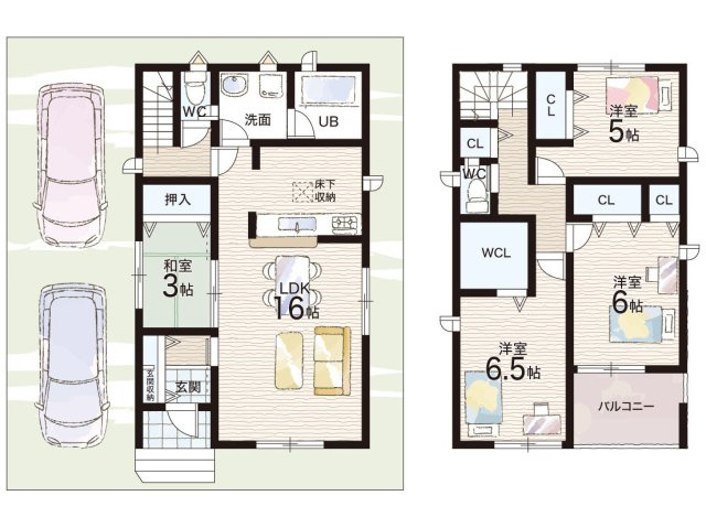 羽曳野市はびきの　第10期　新築一戸建ての間取り