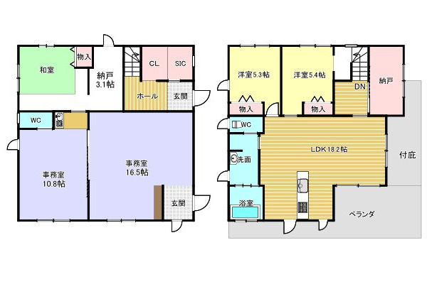 中古住宅　三橋の間取り