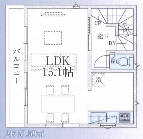 【仲介手数料無料】入間市東藤沢第２７全１棟　入間市の新築住宅なら西武ハウジングの間取り