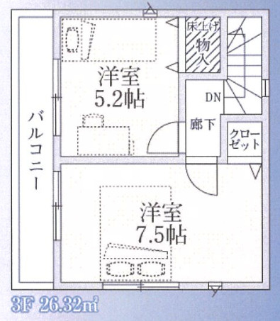 【仲介手数料無料】入間市東藤沢第２７全１棟　入間市の新築住宅なら西武ハウジングの間取り