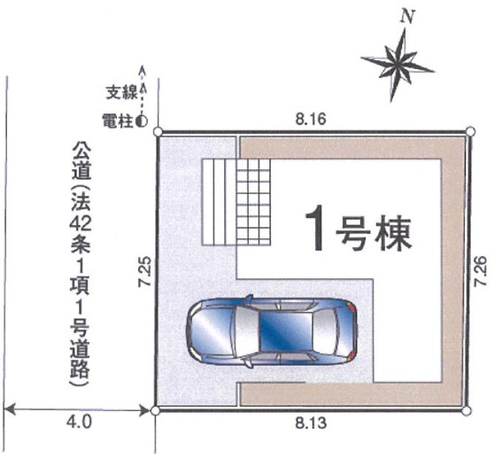 【仲介手数料無料】入間市東藤沢第２７全１棟　入間市の新築住宅なら西武ハウジングの区画図