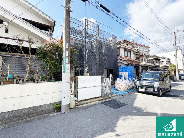 高槻市上土室　第1期　新築一戸建ての外観|現在の進捗状況です！順調に作業進行中、完成が待ち遠しいです！詳細の間取り等、お気軽にお問い合わせください！