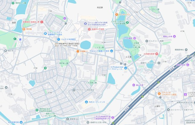 高槻市上土室　第1期　新築一戸建ての地図