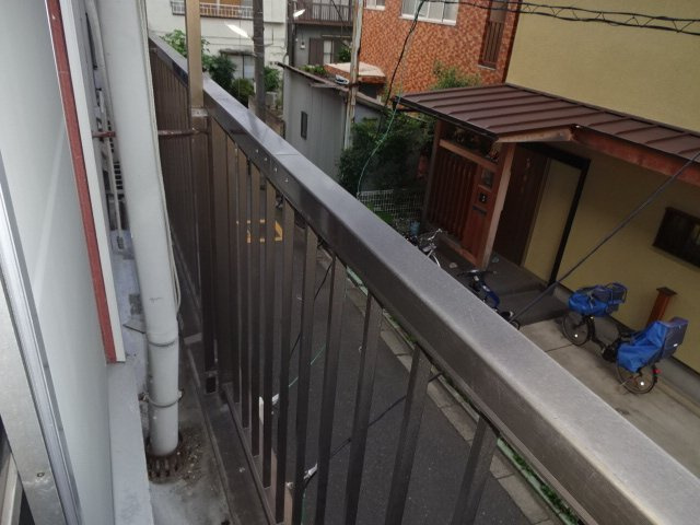 たつみ荘のバルコニー