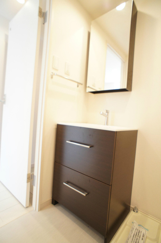 スペースが確保できる洗面所です