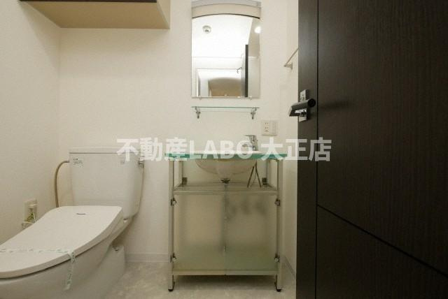 インボイス難波南レジデンスの洗面所