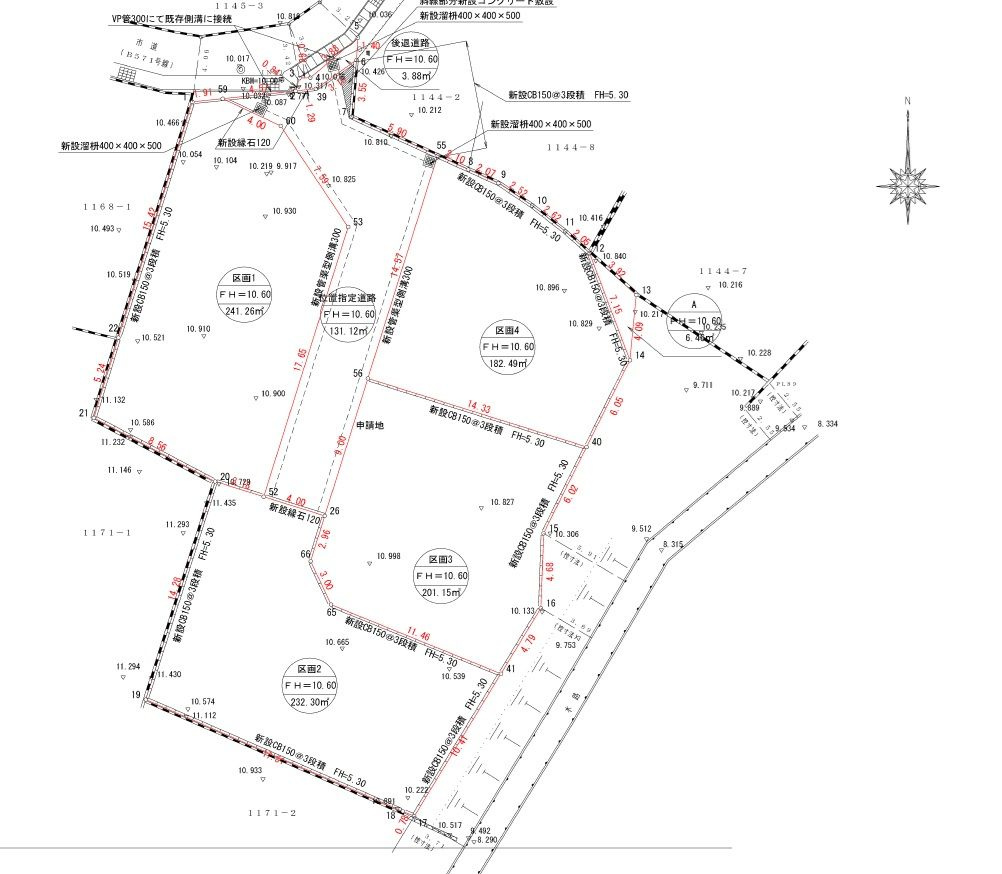 久留米市大善寺町　売り土地【区画4】の地図