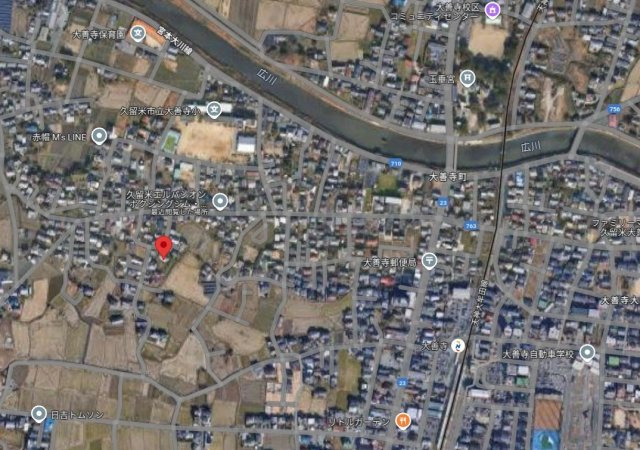 久留米市大善寺町　売り土地【区画4】の地図