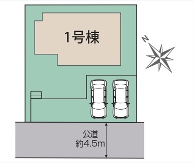 【仲介手数料無料】新築戸建　鳩山町楓ヶ丘4-18-2（全1棟）の区画図