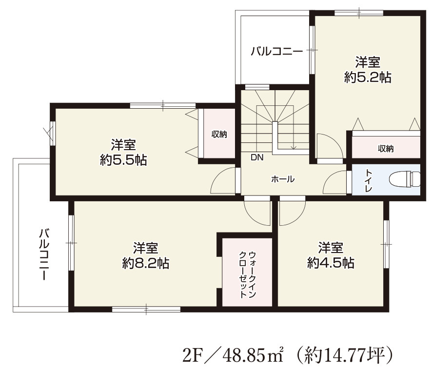 【仲介手数料無料】入間市東藤沢７期全１棟　入間市の新築住宅なら西武ハウジングの間取り