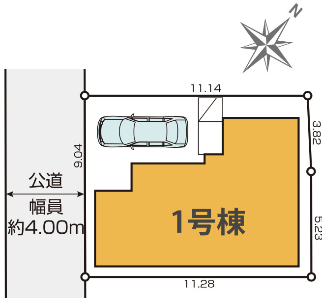 【仲介手数料無料】入間市東藤沢７期全１棟　入間市の新築住宅なら西武ハウジングの区画図