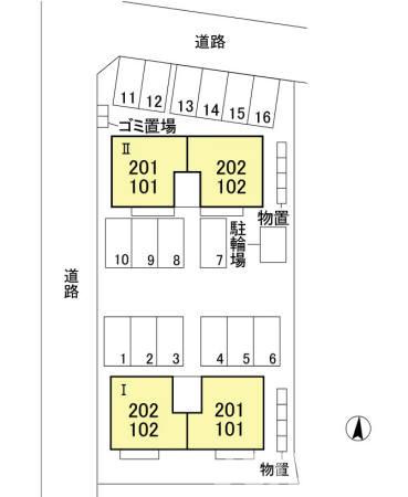 レセンテの区画図