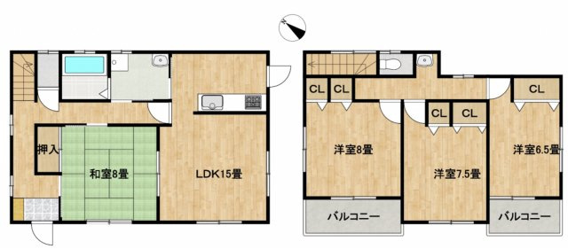 【間取り】 | 鴻巣市宮地5丁目　中古戸建