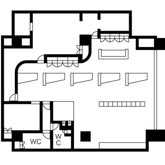 【間取り】 | エステイタスAS-17（エーエス イチナナ）【　1階路面店　】 