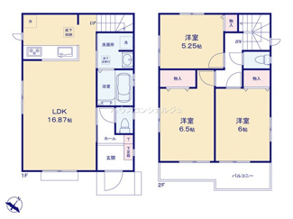 【間取り】 | 名古屋市天白区島田４丁目2704【仲介手数料無料】新築一戸建て　A号棟