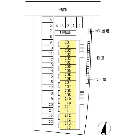 セジュールベリーの区画図