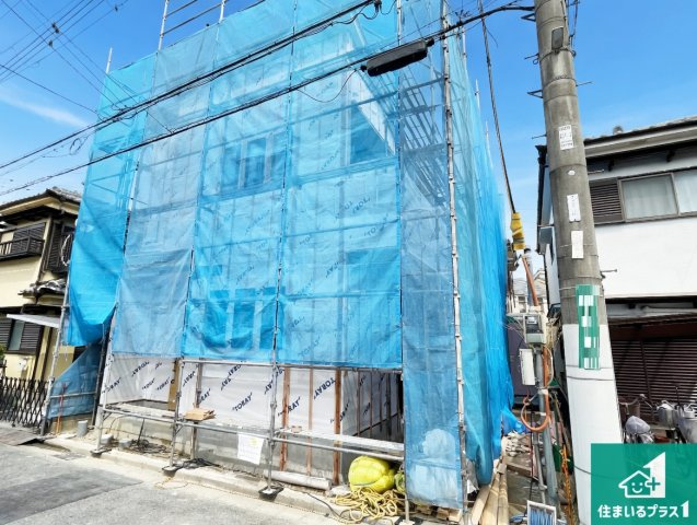 高槻市芝生町　新築一戸建ての外観|現在建築中！落ち着いた街並みで新生活を始めることが出来そう！周辺の物件も併せてご紹介させて頂きます！