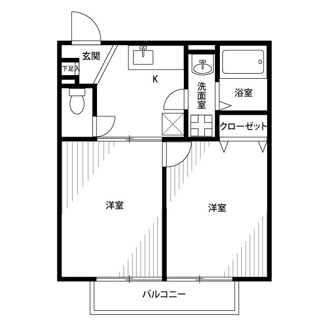 アムール HORINOUCHIの間取り