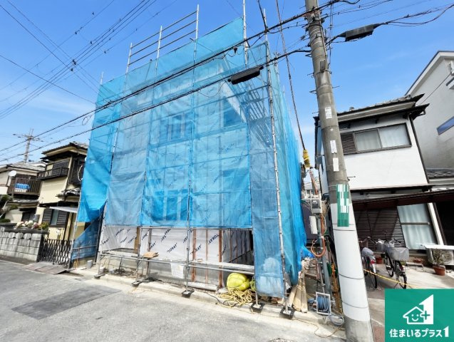 25(土)26(日)29(祝)現地説明会　高槻市芝生町　限定1邸の外観|現在建築中！落ち着いた街並みで新生活を始めることが出来そう！周辺の物件も併せてご紹介させて頂きます！