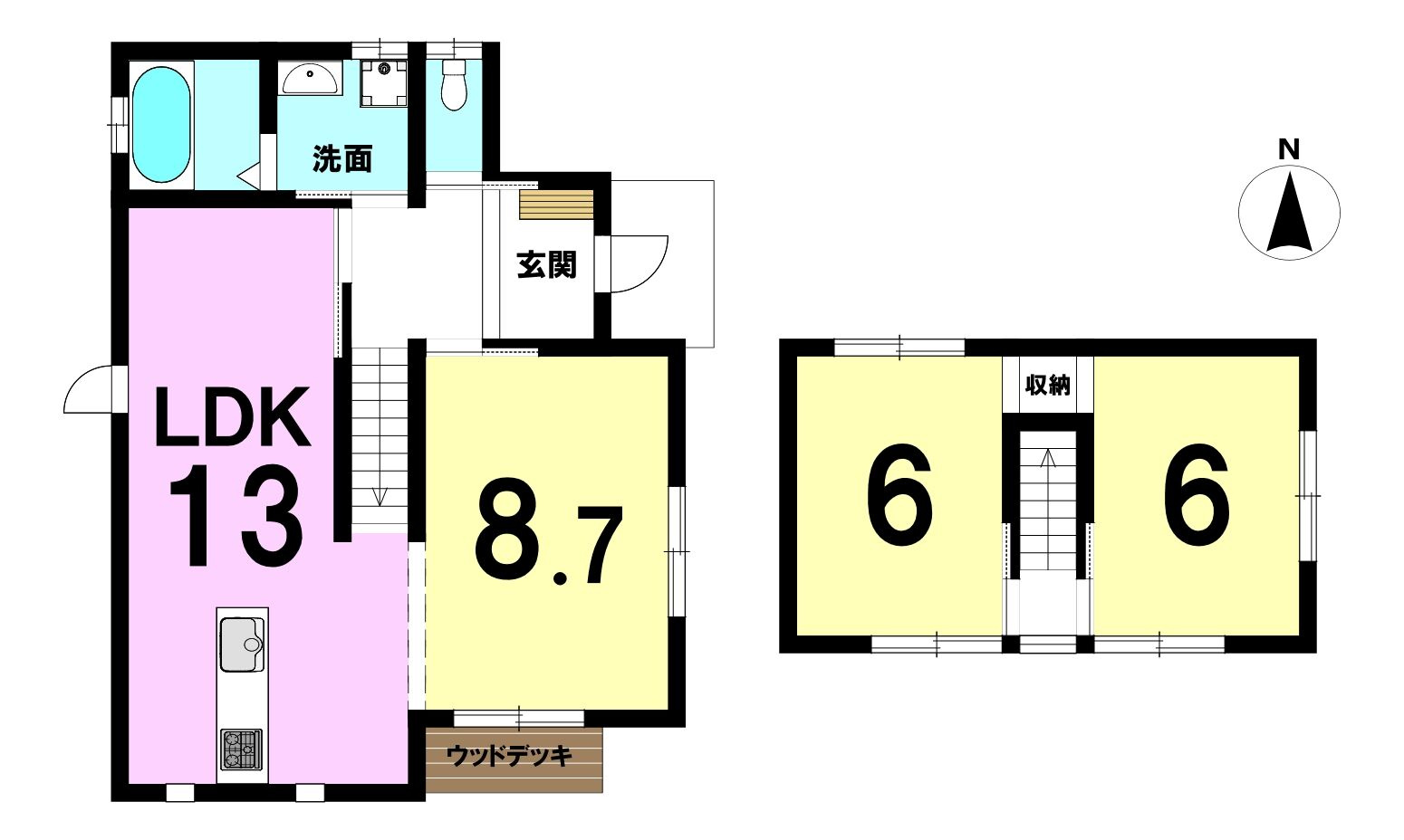 【間取り】の画像