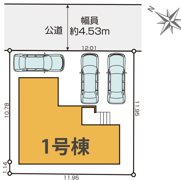 【仲介手数料無料】入間市東藤沢８期全１棟　入間市の新築住宅なら西武ハウジングの区画図