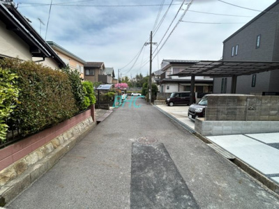 【前面道路含む現地写真】 | 鶴の里　２区画２号地