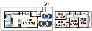 【間取り】 | 鶴の里　２区画２号地