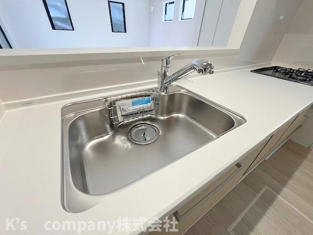 ◎茅ヶ崎市今宿　新築戸建　2号棟のキッチン|キッチンシンク♪