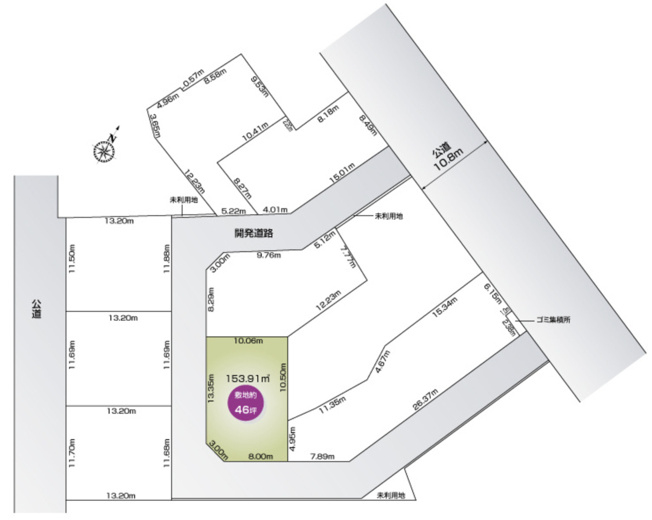 【区画図】 | 行田市佐間3丁目　新築戸建　全8棟　3号棟